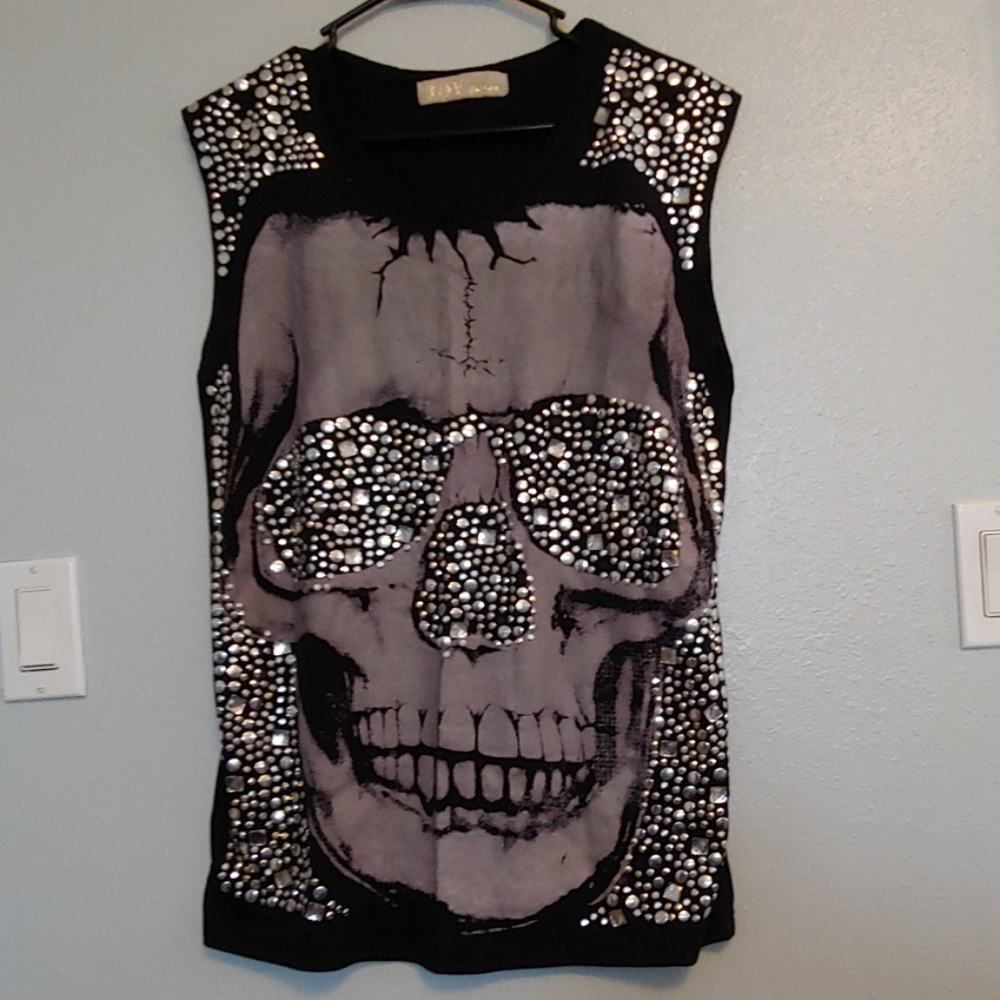 Women's Skull Embellished Shirt